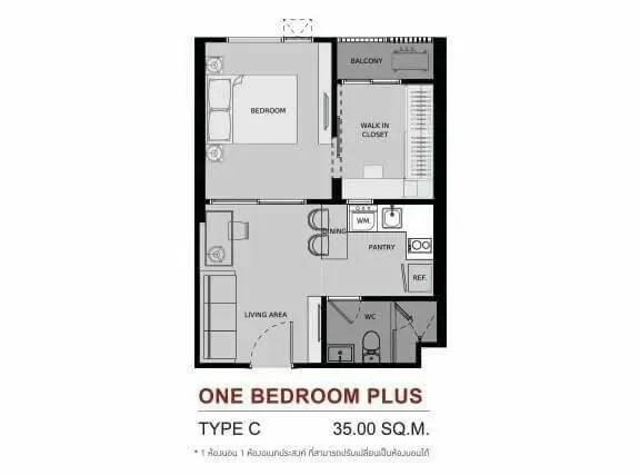 For sale rent Life Asoke, separate rooms, clear zone divisions, great price, hurry and book before you miss the opportunity.
