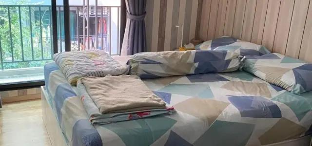 For sale/rent The cabana condo ห้องนอนติดวอลเปเปอร์อย่างดี พร้อมกั้นเป็นสัดส่วน อย่ารอช้า ซื้อเลยยย images