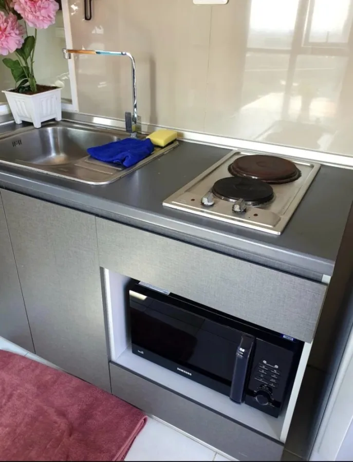 Condo for rent: The Base Rama 9 - Ramkhamhaeng, private corner room. Don't miss out on decorating wallpapers.