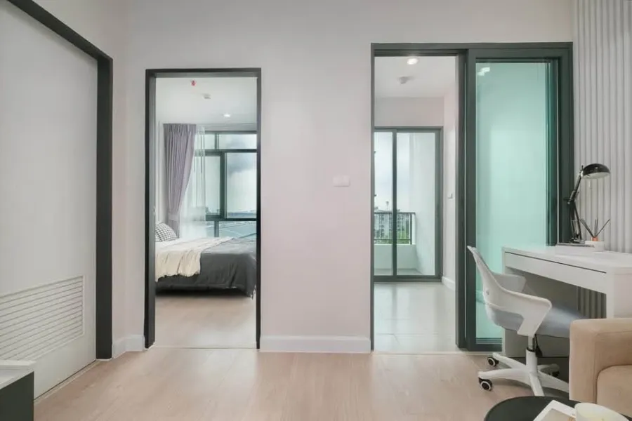 For sale: Metro Sky Prachachuen, 1 bedroom, 1 bathroom, beautifully decorated, 9th floor, beautiful view, not blocked, don't miss it.