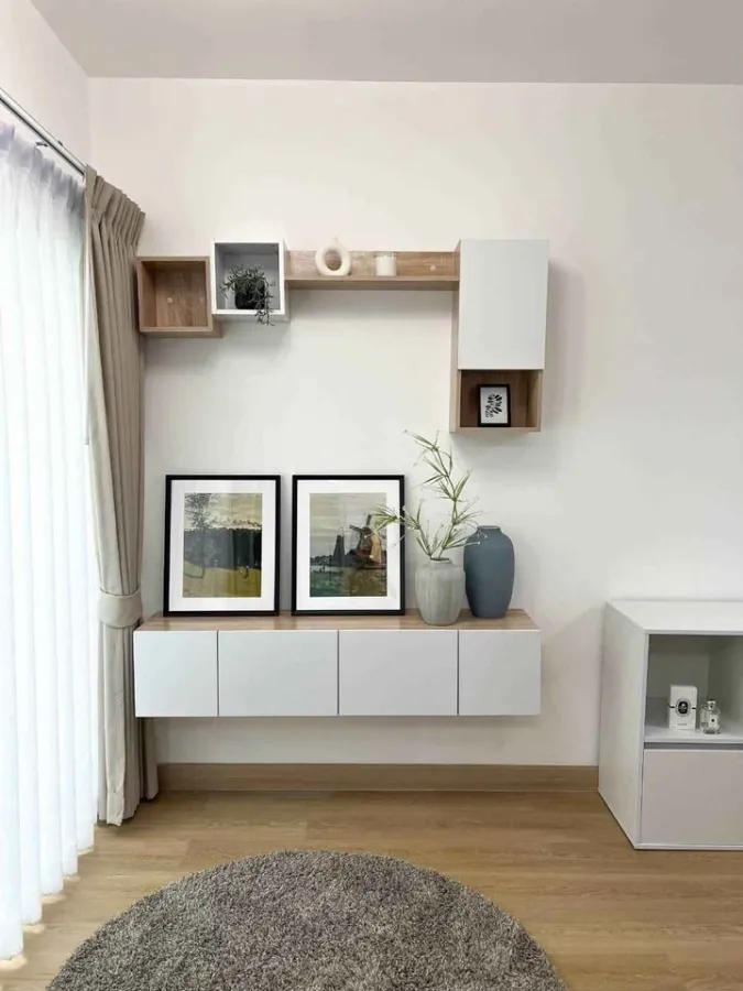 For sale: A Space Sukhumvit 77, beautifully decorated room, minimalist style, extremely tone controlled, easy on the eyes, comfortable, reserve now qu