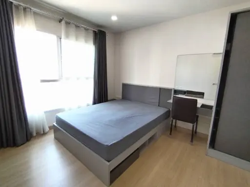 For rent Supalai Park Talat Phlu Station, bedroom next to fire escape, guaranteed peace, book now, don't hesitate.