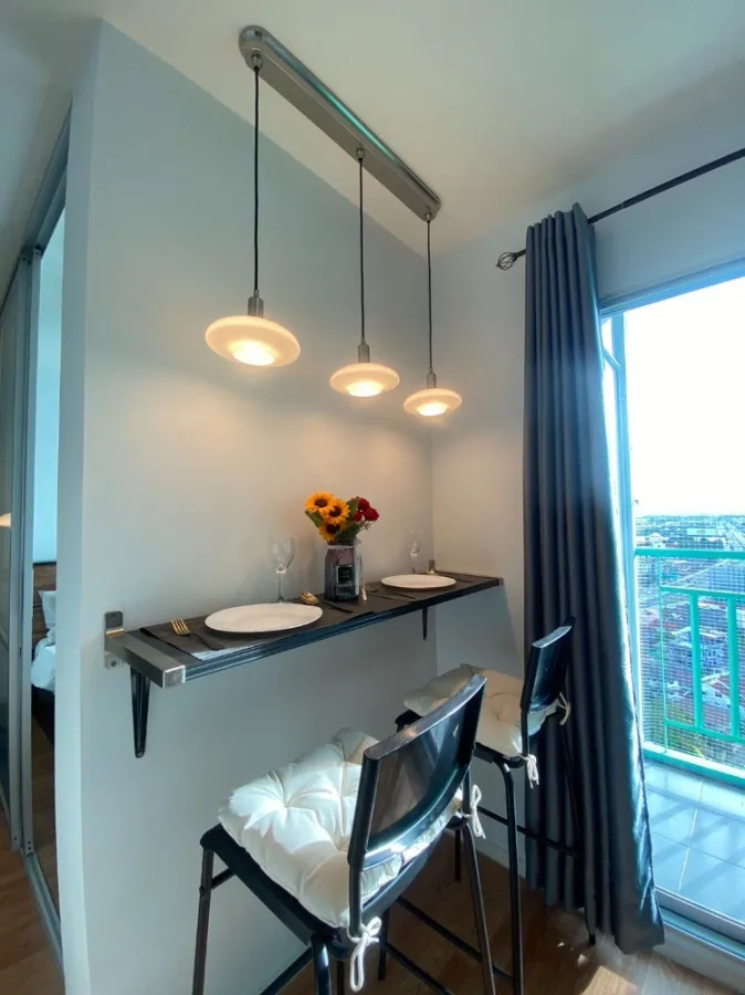 For sale Lumpini Ville Nakhon In-River View, river view, nice room, fully furnished, affordable price, book now, don't delay.