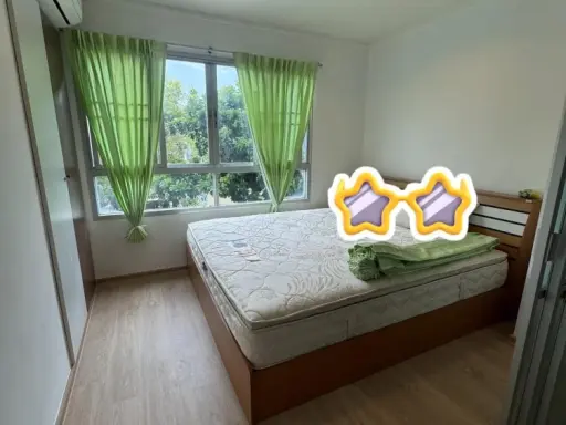 For rent: Lumpini Ville Lasalle-Bearing, 2nd floor, partitioned room, fully furnished, nice to live in. If you don't reserve, you'll miss out!