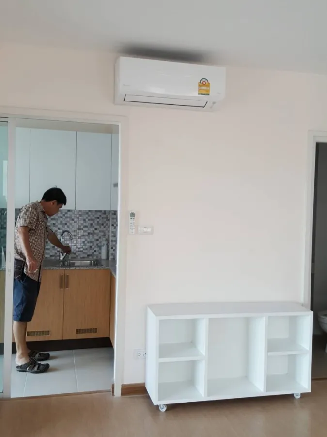 For rent, Saranville @ Happy Land, size 35 sqm., Beautiful room, pool view, fully furnished, interested, do not miss it hard