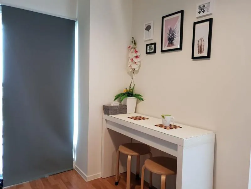 Selling cheap!! 1.89 million baht, Lumpini Park Petchkasem 98, fully furnished, ready to move in. The view of the pool overlooking the city is very beautiful, worth it.