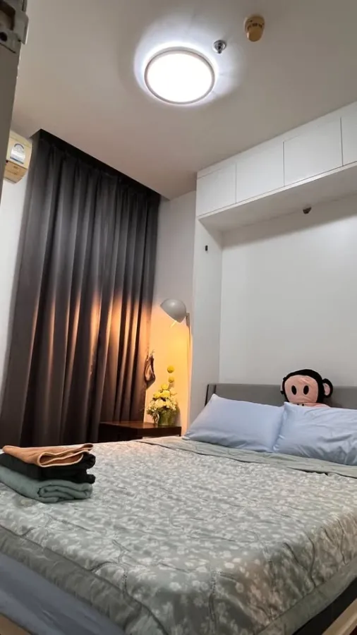 For rent: Ideo Mix Sukhumvit 103, a nice room, fully furnished, beautiful view, not blocked. If it's this good, hurry and reserve now.