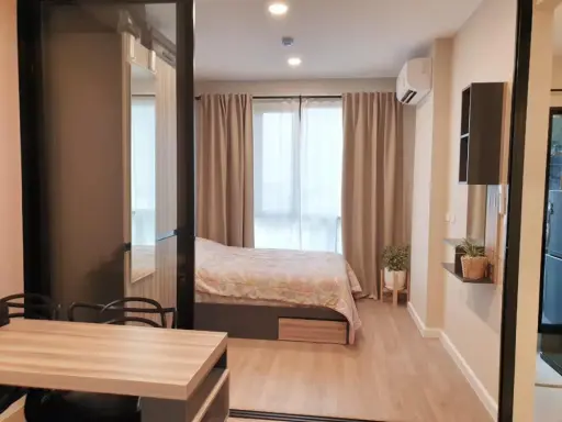 ห้องสวย ตกแต่งน่าอยู่สุดๆ เฟอร์บิ้วอินทั้งห้อง เช่าเลยที่ The Cube Plus Phaholyothin 56 สวยปังจองเลย