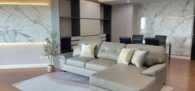 ให้เช่า Belle Grand Rama 9 ห้องกว้างพื้นที่ใช้สอยเยอะ ตกแต่งคุมโทน บิ้งอินผนังลายหินอ่อนสุดปัง จองเลย images