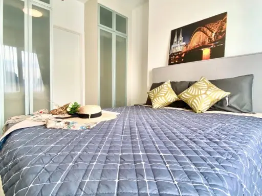 Condo for sale Chapter One Eco Ratchada-Huay Kwang. Fully furnished and equipped with electrical appliances. The most beautiful room.