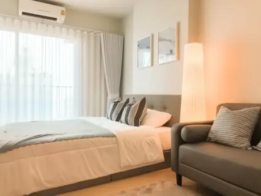 ให้เช่า Metro Sky Wutthakat ห้องน่าอยู่ เฟอร์นิเจอร์และเครื่องใช้ไฟฟ้าครบครัน หิ้วกระเป๋าเข้าอยู่ได้เลยจ้า