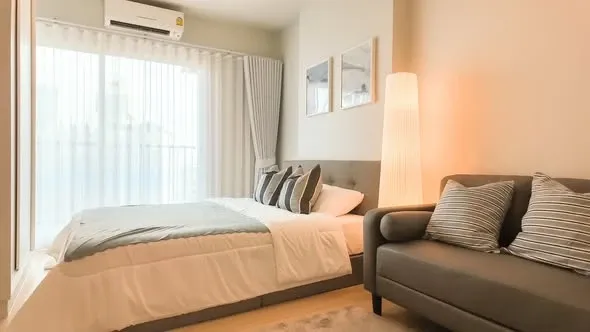 ให้เช่า Metro Sky Wutthakat ห้องน่าอยู่ เฟอร์นิเจอร์และเครื่องใช้ไฟฟ้าครบครัน หิ้วกระเป๋าเข้าอยู่ได้เลยจ้า
