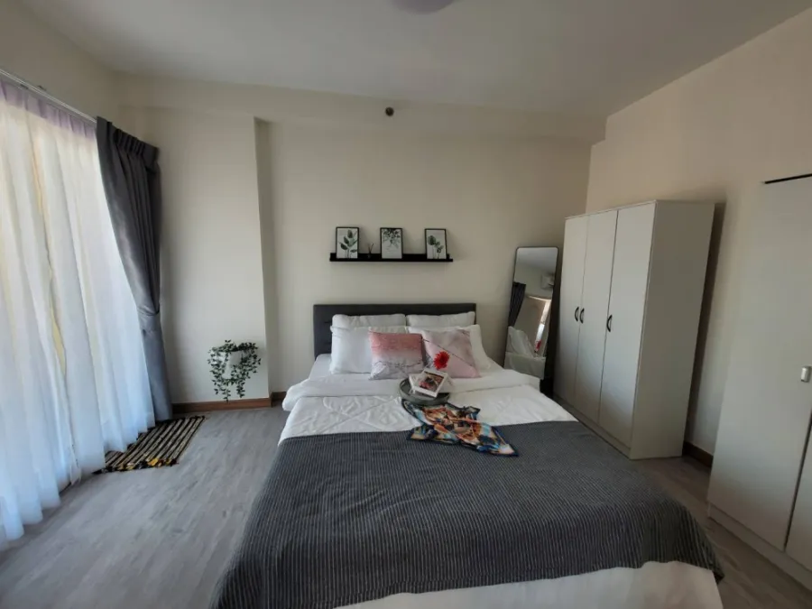 For sale: Supalai City Home Srinakarin, minimalist decorated room, minimalist style, complete set of furniture. Don't postpone past booking.