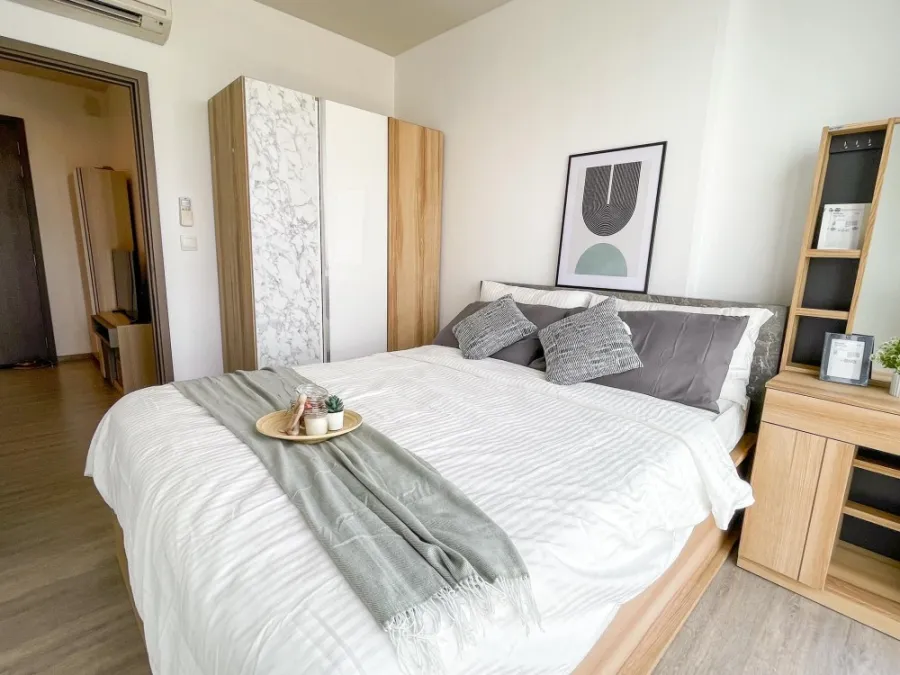 For sale rent The Line Wongsawang ห้องแต่งโทนขาว สบายตา ราคาสบายกระเป๋า มาแต่ตัวเข้าอยู่ได้เลย