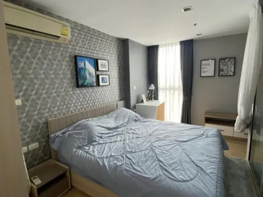 House for sale, House 23 Ratchada-Lat Phrao, high floor, quiet, bedroom with good wallpaper. Don't just look and reserve now.