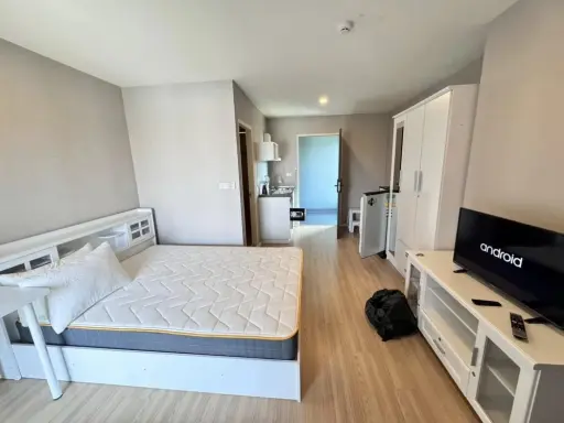 For rent: Lumpini Ville Chaengwatthana Pakkret, 5th floor, fully furnished, nice to live in, book now.