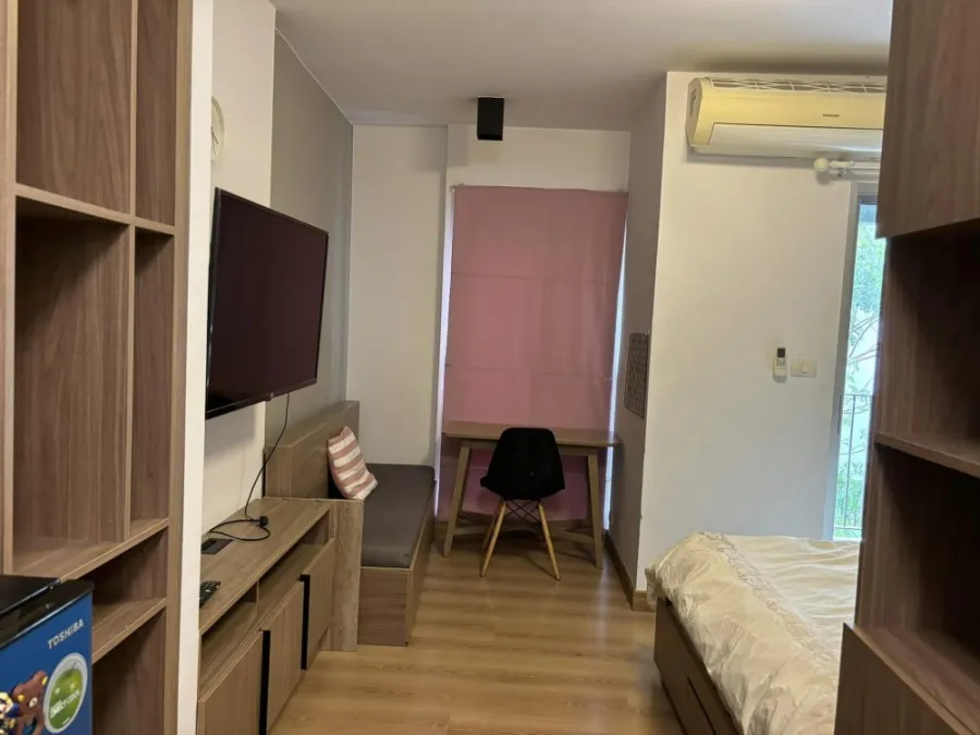 For rent, Chapter one the campus kaset, 5th floor, beautiful garden view, complete amenities, the room goes very quickly, hurry and reserve quickly.