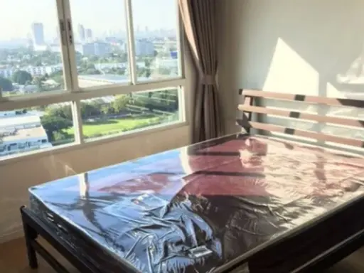 For rent: Lumpini Ville Lasalle-Barring, 19th floor, nice room, fully furnished, reserve now, don't delay.