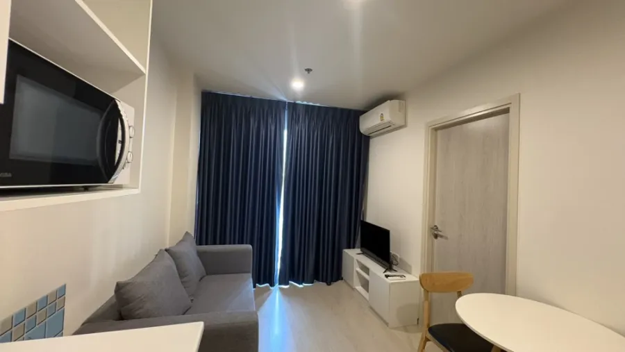 For rent, NUE Noble Chaengwattana, 1 bedroom, 1 bathroom, size 29 sqm, 23rd floor, nice decoration, ready appliances.