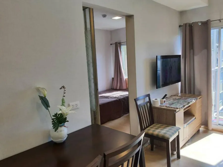 For rent, Plum Condo Rangsit Alive 1, 7th floor, beautiful central view. Plus, it's a very private corner room, don't miss it.