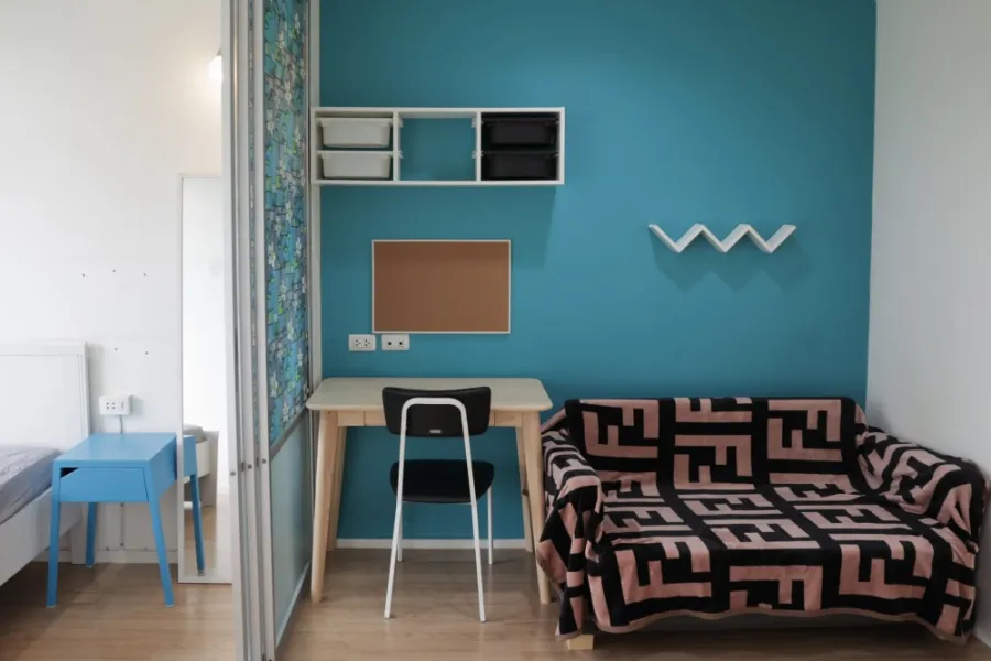 Condo for rent, Lumpini Ville Prachachuen - Phong Phet 2, the room is partitioned. Comes with complete facilities