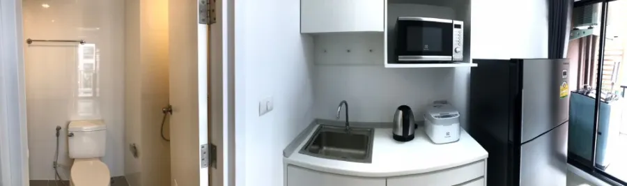 ให้เช่า I condo Salaya 2 ห้องกั้นแยกชัดเจน แบ่งโซนลงตัว เฟอร ์เครื่องใช้ไฟฟ้าครบ รีบมาจองได้แล้ววันนี้