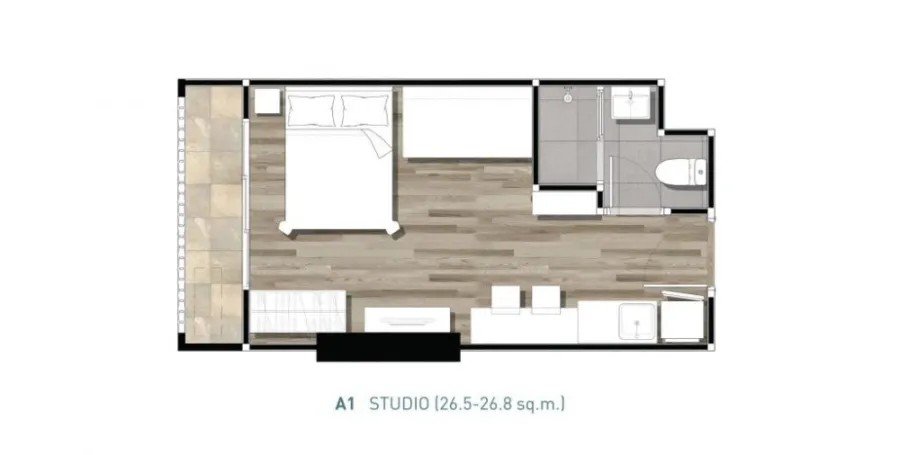 For Rent คอมมอน ทียู ห้อง Studio ชั้นสูง วิวแจ่ม เครื่องใช้ไฟฟ้าอย่างดีทั้ง รีบจับจองด่วนๆจ้า