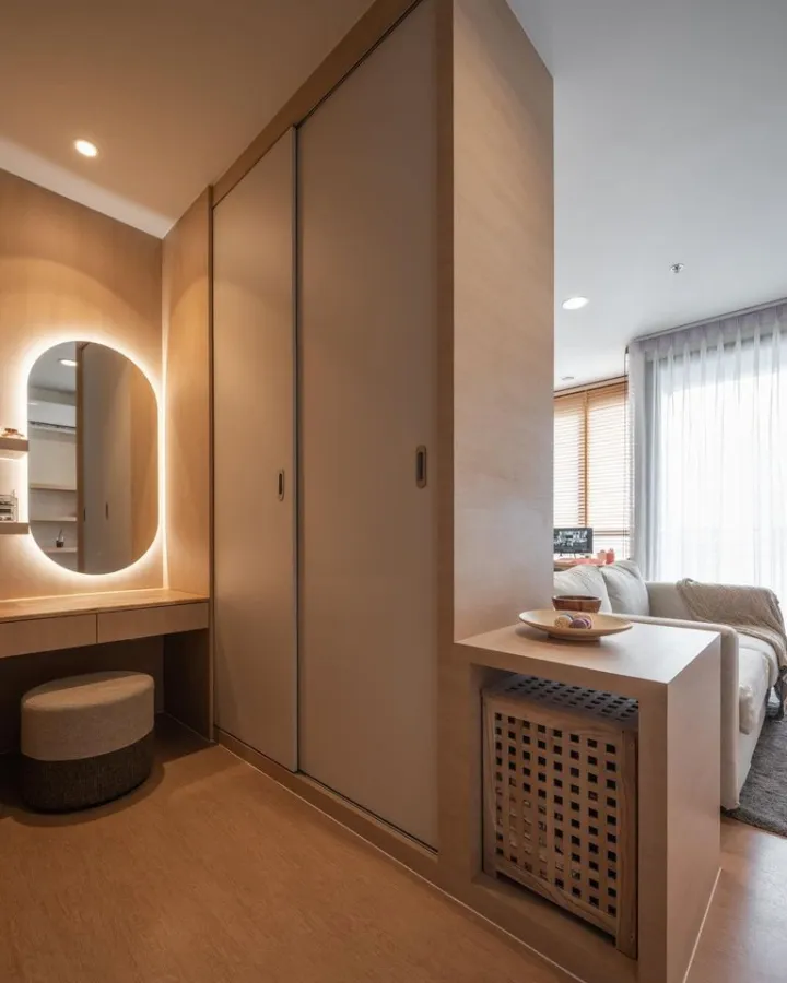 For sale: Maru Ladprao 15, 11th floor, view of Ratchada-Ladprao intersection (not blocked), fully built-in furniture, hurry and reserve now.