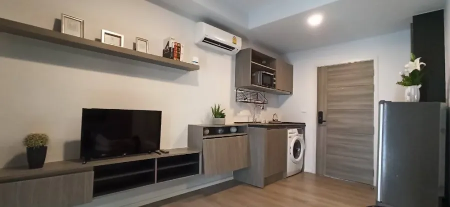 Condo for rent, Notting Hill, Sukhumvit 105, beautiful room, fully furnished There is a washing machine near BTS. Book now !!