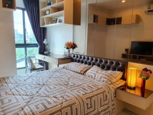 Sell ​​/ rent urgently !! Ideo Mobi Sukhumvit Eastgate Condo, luxuriously decorated corner room with complete furniture and appliances, book now !!