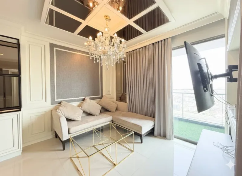 ขาย Star View พื้นที่ใช้สอยเยอะ ตกแต่งคุมโทน ติดวอลเปเปอร์อย่างดี มีลิฟท์ส่วนตัวถีงห้อง จองเลย
