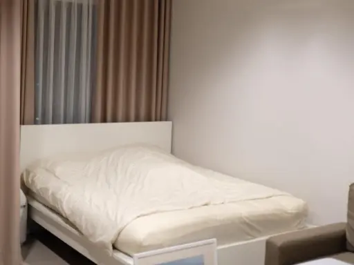 For rent: Life Sathorn - Sierra, decorated in Muji style, white, cream, minimal tones, beautiful city view, hurry and book now. images