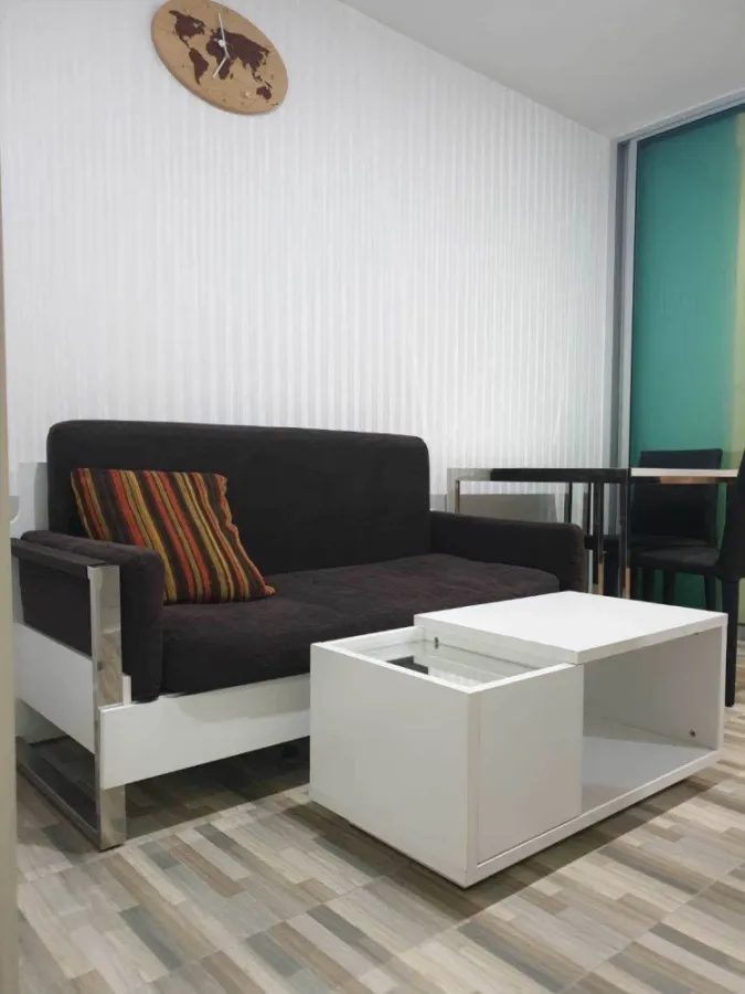For rent: The Cube Pracha Uthit, 7th floor, middle unit with city and Bhumibol Bridge views. Don't miss out!