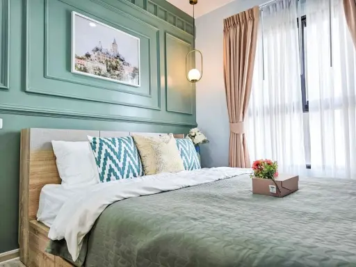 Sell Plum Condo, Central Station, 25th floor, high floor, beautiful view, plus a beautifully decorated room, fully booked, hurry up.