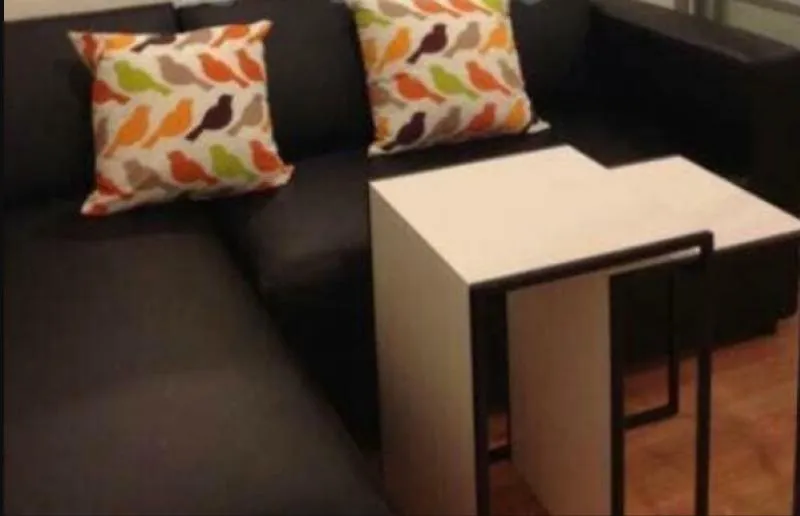 For Rent Lumpini Ville Chaengwatthana Pakkret กั้นห้องเรียบร้อย มุมนั่งเล่นสบายๆ โซฟานุ่มๆ