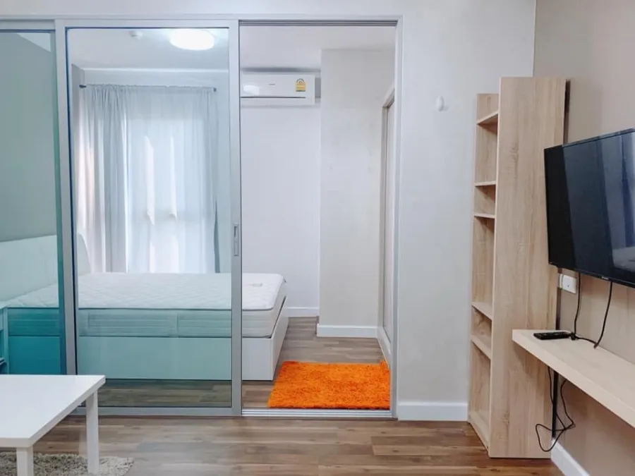 For rent!! Condo A Space Me Bangna, 19th floor, panoramic view, full furniture + electrical appliances, hurry up and book now!!
