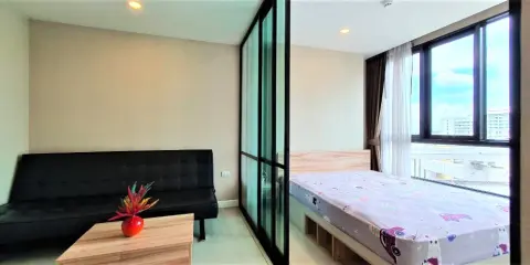 ให้เช่า คอนโด เดอะคิวบ์ พลัส มีนบุรี ห้องแนวช่องลม ห้องเย็น วิวโล่ง ระเบียงกว้าง ทำเลดีสุดๆ