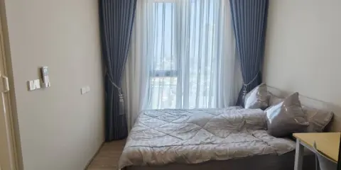 ให้เช่า Plum Condo New West ชั้น 12 วิวใกล้สวน ห้องมุมติดบันได (สงบ) เฟอร์นิเจอร์และเครื่องใช้ไฟฟ้าครบ