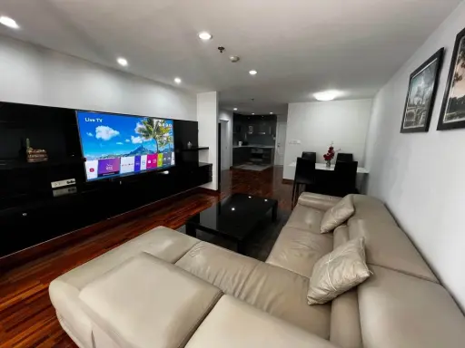 For rent, Asoke Place, good Italian furniture, comfortable leather sofas, awesome European mattresses, big screen TV. urgent