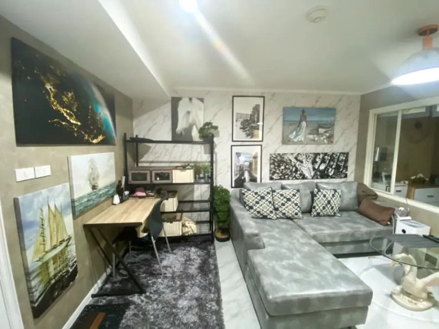 Condo for rent Lumpini Ville Cultural Center fully furnished Complete facilities, don't miss it.