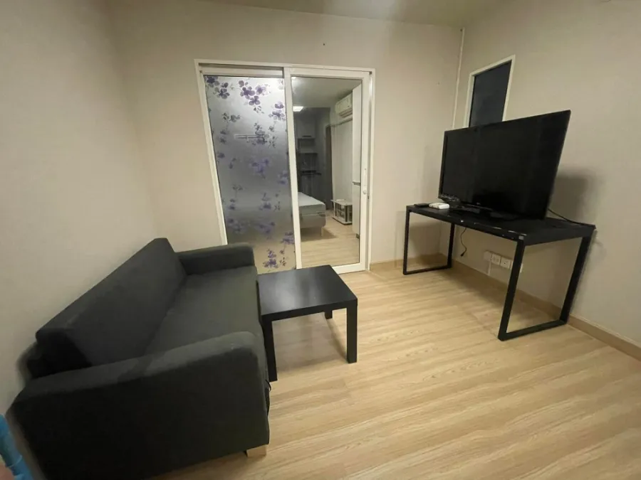 For rent sale, M Society Condominium, Building C, 25th floor, ready to move in. Fully furnished, complete in one place. Hurry up to reserve.