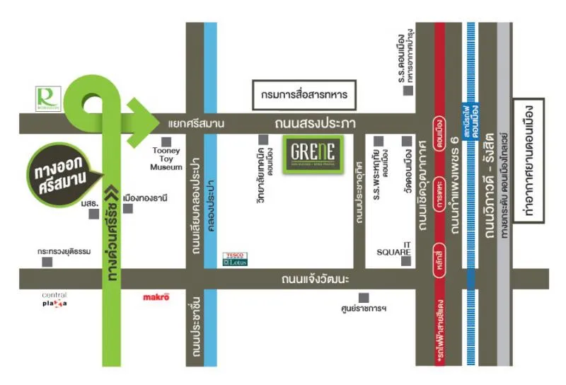 ขออนุญาตขายคอนโดใหม่โครงการ //GRENE CONDO ดอนเมือง-สรงประภา// มีจำนวน 1 ห้องครับ พร้อมตกแต่งจัดเต็ม