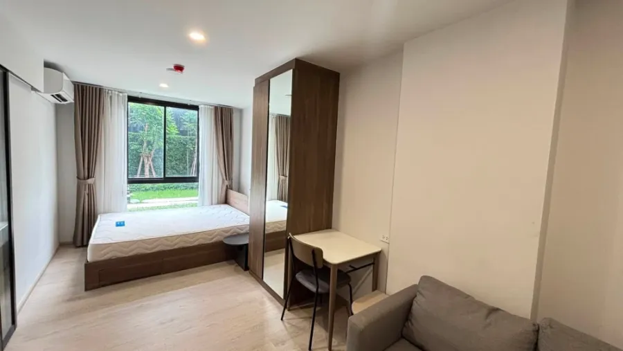ปล่อยเช่า Nue core Khukhot Station ห้อง studio ชั้น 1 private garden ราคาคุ้ม รีบมาจองเลย อย่าพลาด