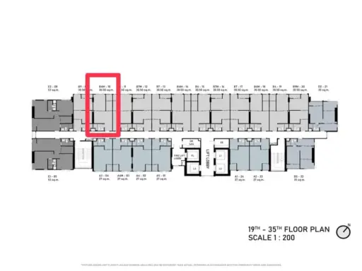Selling down payment Aspire Onnut Station, 26th floor, position 10, high floor, open view, interested, hurry and reserve now, don't miss out.
