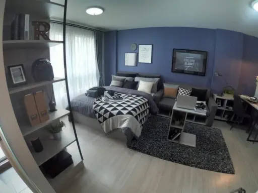 For rent D Condo Campus Kamphaeng Saen, pool view, don't hesitate, book now !!