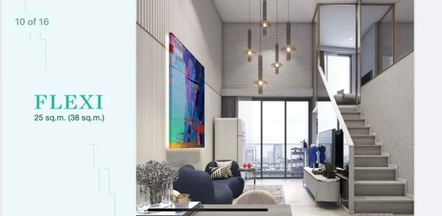 ขายดาวน์ แลนด์มาร์ค แอท เกษตร ทุ่งสองห้อง สเตชั่น Flexi Type ห้อง 1 Bedroom ทำเลดี ราคาคุ้ม จองเลย