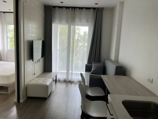 For rent: CHAMBERY Sriracha - Laem Chabang, furnished with appliances, room view overlooking Khao Chalak, reserve now!