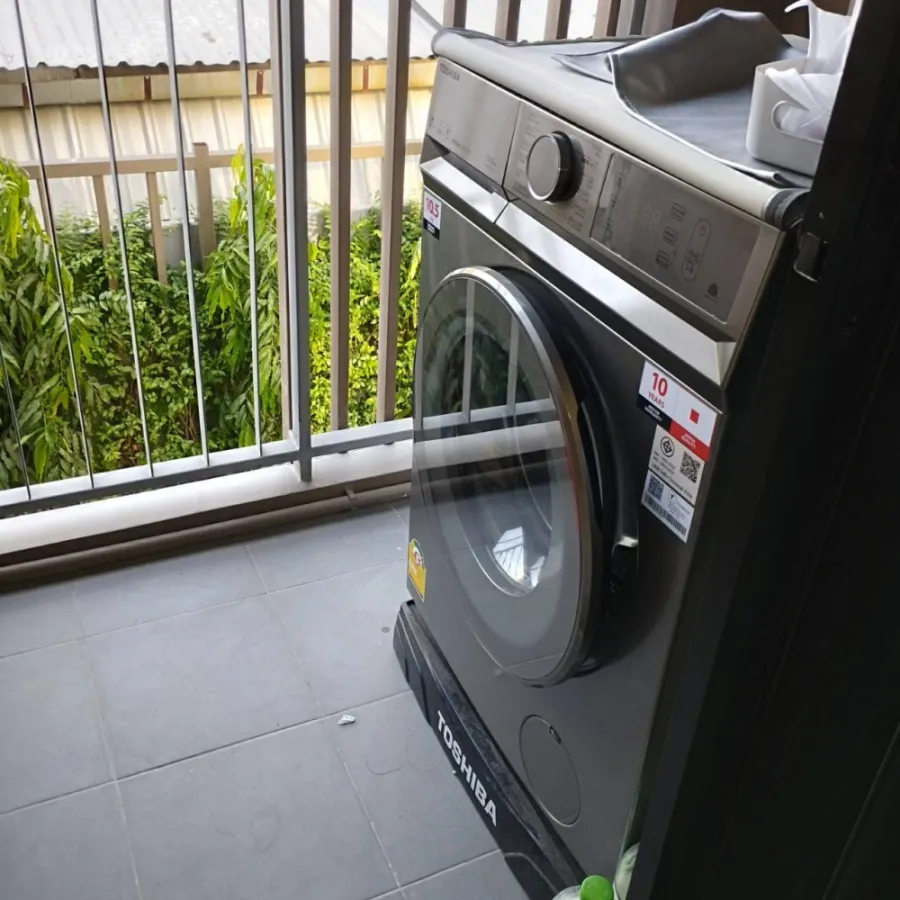 ให้เช่า คอนโด Atmoz flow minburi ห้องพร้อมอยู่ เฟอร์ เครื่องใช้ไฟฟ้าครบครัน ราคาดี จองเลย