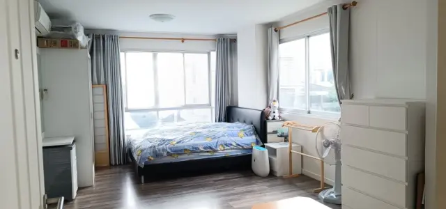 ขาย d condo สุขุมวิท 109 ห้องน่าอยู่ ขนาดกว้าง เป็นสัดส่วน เฟอร์ครบ ราคาดี ลากกระเป๋าเข้าอยู่เลย images