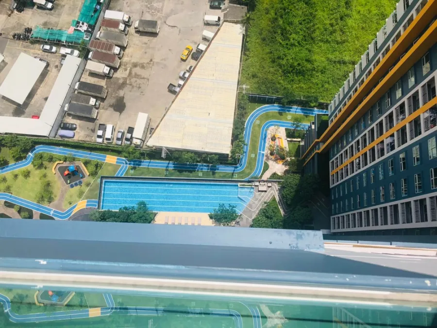 Condo for sale, Lumpini Ville Phatthanakan - New Petchburi, 1 bedroom, 1 bathroom, 32nd floor, city view, affordable price, buy now